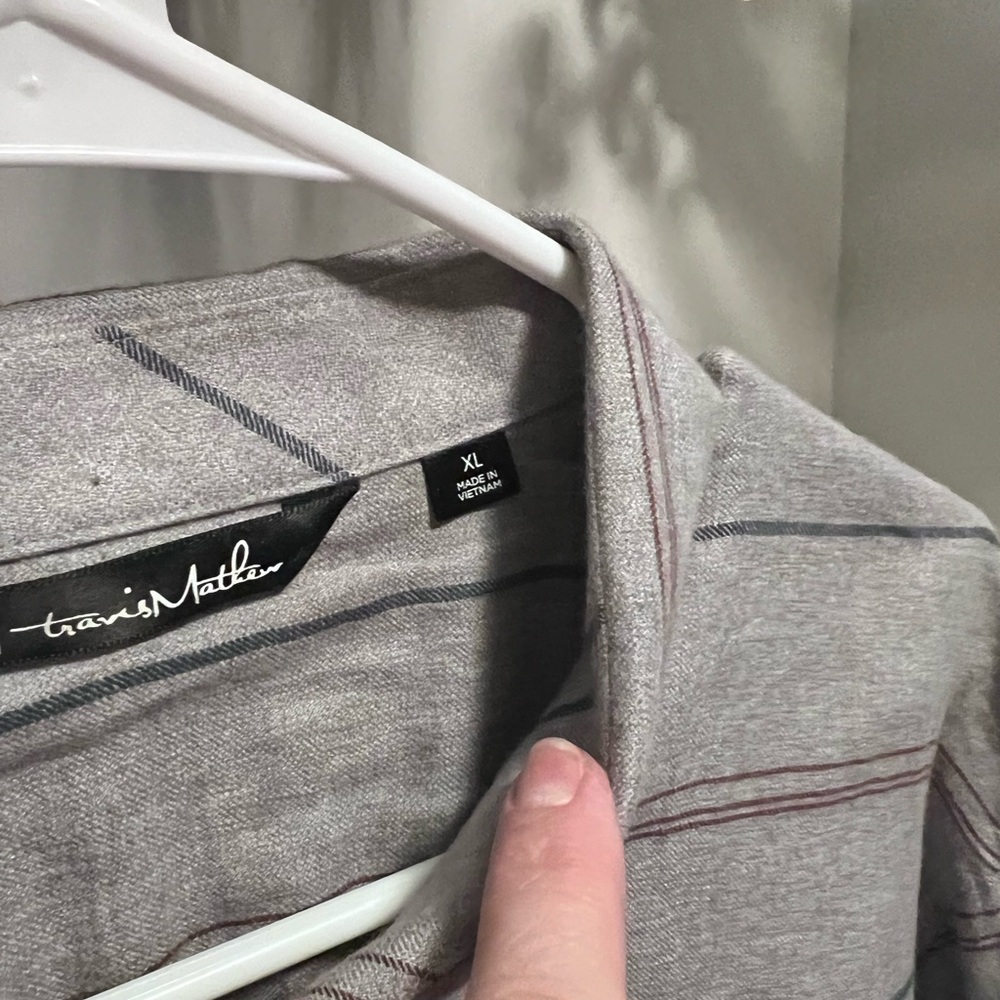 Travis Mathew Flannel Button Down Size L - image 2